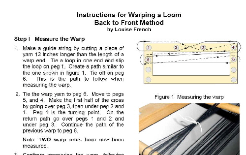 Warping Instructions