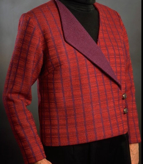 Designed, handwoven, and sewn by Louise French